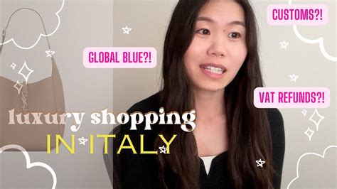 shopping in italy vat refund